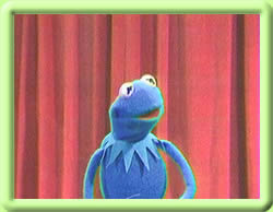 Kermit the Frog goes blue